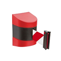 Nástěnná zábrana proti vstupu 7,7 m, černá / červená – bílá / červená